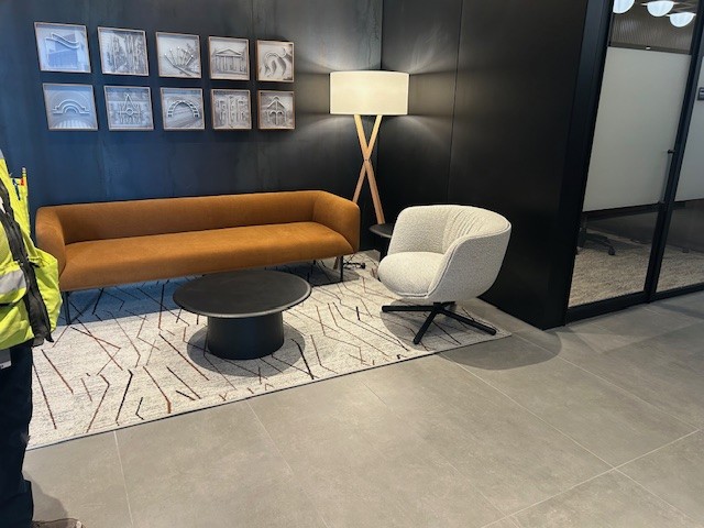 Commercial Office Fooring Options | Rugs & Ceramic TIle - JP Morgan Chase