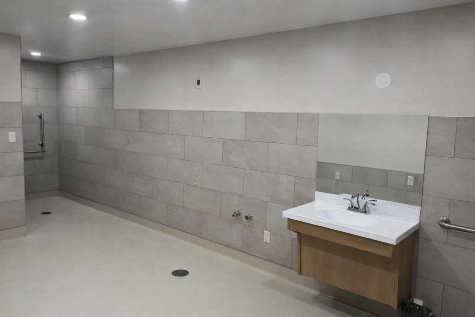 Washroom tiles