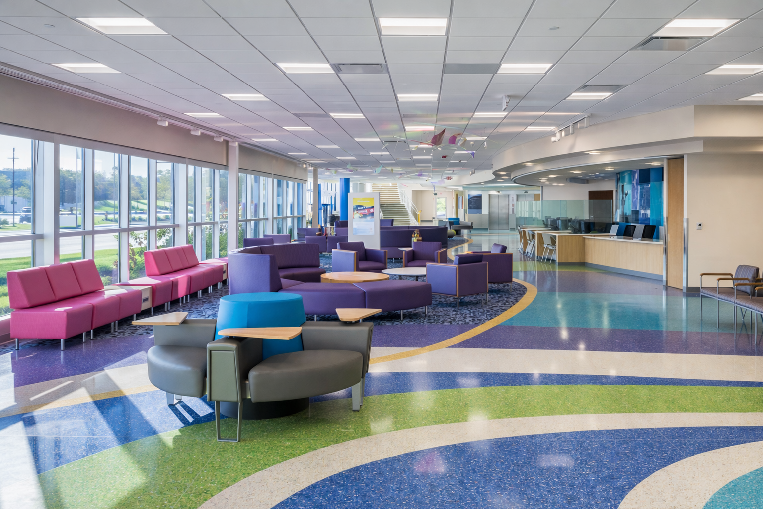 Healthcare Flooring Reception Sitting Area 3