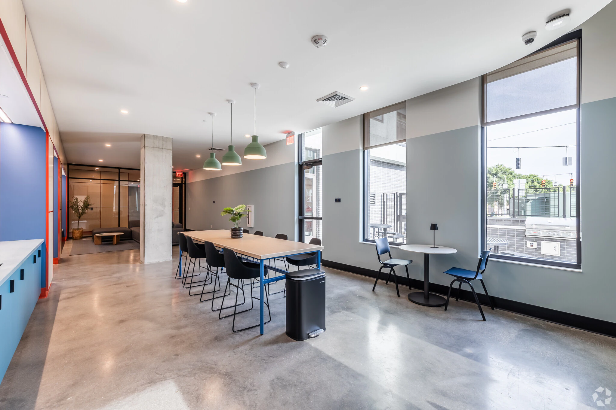 Property-Manager Multifamily The Point Clubhouse Polished-Concrete