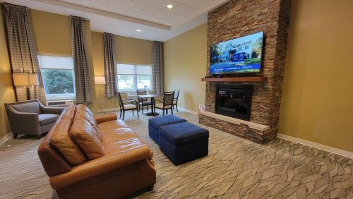 Broadloom Stone Fireplace